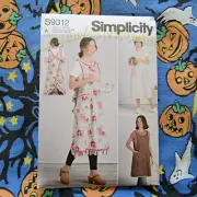 Simplicity 9312 Wrap Apron Sewing Pattern UNCUT XS-XL s9312