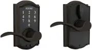 *1-Pack* SCHLAGE Touch Camelot Latitude Lever Aged Bronze FE695VCAM716ACC