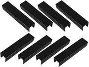 BUGUUYO 8pcs Dog Fence Portable Reinforcement Groove Replacement Gate Parts Pet Gate Shaped Fence Groove Stairs Fittings Reinforcement Groove Accessories Plastic Black