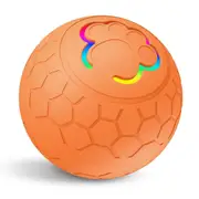 Smart Interactive Dog Toys Ball, Auto Bouncing Rotating Ball, Moving Pet Toys for Dogs 20 lbs, USB Rechargeable, Fun Gift for Boredom, 1 Pack, Orange