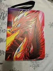 Pokemon Card Binder With 50 Sleeves Zip Closure Wrist Band For Easy Carry