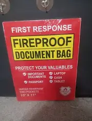 Mart COBRA First Response FIREPROOF DOCUMENT BAG 15"x11"