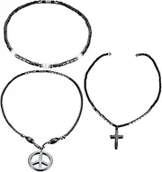 [Holibanna] Fashion Foot Chain Anklet 3pcs Magnet Beads Hematite Manual Bead Anklet for Casual Wear
