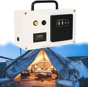 [YXINHONGYUE] 220V/150W Survival Hand Crank Generator, Outdoor Emergency Smartphone Charger with Display Aluminum Handle Applies To Suitable for Sudden Power Outages