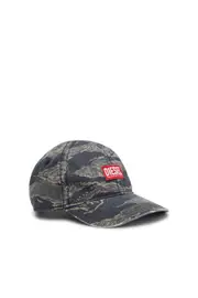 [Diesel] Diesel - Baseball cap with camo print - Caps - Man - Green 02 Green
