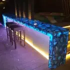 Blue Agate Bar Counter Slab Top, Agate Counter Slab, For Home Christmas Gifts