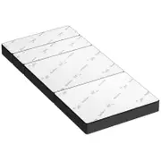 STARRY EUCALYPT Folding Mattress Mesh Bamboo Fabric Foldable Lounge King Single