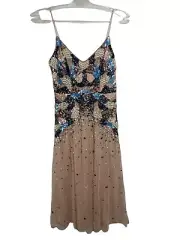 Aidan by Aidan Mattox Womens V Neck Sequined Tea Party Cocktail Dress NWT 6 $330