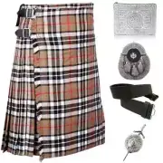 Men's Campbel Thompson Tartan Kilt 5 PCS Deal Scottish Handmade Traditional Tart