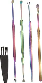 Gogogmee 1Set Ear Wax Removal Tool Ear Cleaner Kit with Polished Ear Spoon Wax Removal Tools for Ear Hygiene and Canal Cleaning