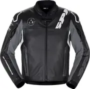 Spidi DP-Progressive, leather jacket , color: Black/White/Grey , size: 52