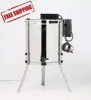 OZ ARMOUR Electric Honey Extractor Beekeeping Stainless Steel Spinner 4 Frames