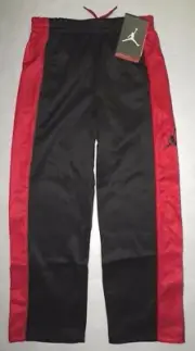 NWT Nike Air Jordan Boys THERMA FIT Jumpman Sweat Pants Black Red Little Kid 4