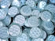 Buttons 22mm Light Blue 30pc Sewing Clothing Crafts Sew Dressmaking