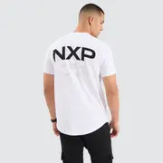 [Nena and Pasadena] Prancer Dual Curved Tee Optical White