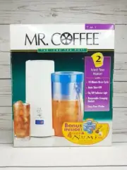 Vintage The Iced Tea Pot Mr. Coffee TM1 2-Quarts Tea Maker - Bonus Inside 4 Cups
