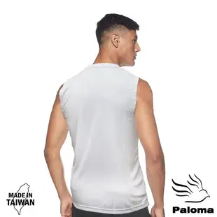 【Paloma】台灣製冰涼排汗V領寬肩背心【白色6入特惠】男背心 內衣 男內衣