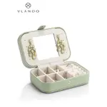 首飾盒精致高級項鏈耳環耳釘戒指手飾品格子收納盒高檔便攜 VLANDO
