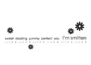 PENNY BLACK RUBBER STAMPS SMITTEN NEW wood STAMP