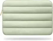 Puffy 15-16 Inch Cute Green Laptop Sleeve for Women. MacBook Pro 16 Inch Case
