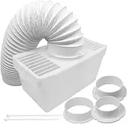 Spares2go Condenser Vent Box & Hose Kit compatible with Indesit Tumble Dryers