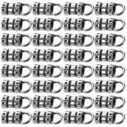 100 PCS Retro Bucket Necklace Stacker Clasp Buckles Closure Connection