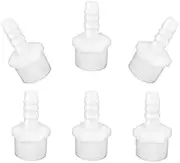 JoyTube Plastic Hose Barb Fittings,1/4" Barb X 3/8" NPT Male Thread Adapter Connector Pipe Fitting (pack of 6)