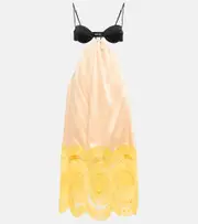 [Stella McCartney] Stella McCartney Embroidered cutout gown AU 16 multicoloured