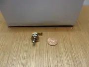 Miniature On/Off Toggle Switch 8MM Panel Hole Mount Stainless Steel .250" Tab
