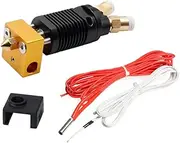 2 in 1 Component extruder hot end kit, 1.75mm 0.4mm Brass Nozzle, Suitable for CR10S PRO Ender-3 3D Printer(12V/24V)