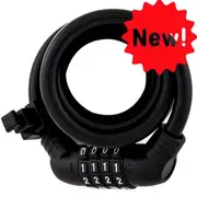 ULAC Zen Master Cable Combination Lock - 10mm X 150cm Bike Lock - Black