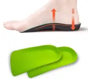 Plantar Fasciitis Orthotic Insoles 3/4 Length for Flat Feet Fatigue Lower Back