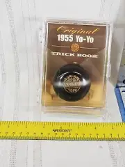 DUNCAN TOY'S Authentic Wooden SUPER TOURNAMENT YO-YO Replica Black Silver