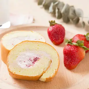 【連珍雙色蛋糕】草莓生乳捲1條+芋泥雙層蛋糕1條
