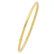 9kt Yellow Gold Twist Bangle