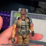 Premium 1/18 Man w Hat Beard Head Sculpt Soldier Head For 3.75" Action Figure