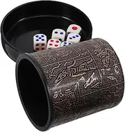 Vaguelly Set of Dice Holders Game Dice Rolling Cup for Party Bar Ktv with Storage Case