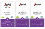3 SEGAFREDO INTENSO Premium Italian Style Filter Coffee Dark Roast 450g 16oz
