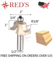Tideway Carbide Pro LC08012408 2" DIA Roman Ogee 1/2" shank router bit
