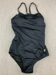Baleaf Racerback One Piece Swimsuit Womens size 34 Black Slimming Athletic Sleek