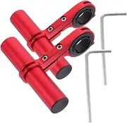 COSMEVIVI 2pcs Bike Stand Bike Handlebar Extension Bicycle Stem Extender Electric Scooter Accessories Bicycle Light Extension Bracket Bicycle Modification Parts Bike Handle Bars