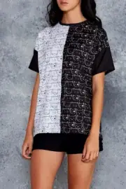 BNWT SOLD OUT BLACK MILK MONO MEOW SPLIT TEE SHIRT BFT CAT - LIMITED 8 10 S M