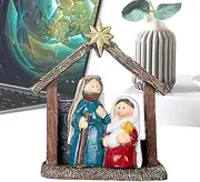 Nativity Scene | Nativity Set Christmas Decoration | Christmas Nativity Scene, Christ Birth of Jesus Ornaments, Holy Family Manger Scene for Desk