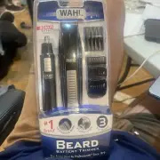 WAHL Beard Trimmer,Nose And Ear Trimmer, 9 Cutting Lengths,Self Sharpening Blade