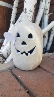 Pottery Barn white mini terracotta jack lantern SOLD OUT