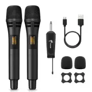 Wireless Microphones, UHF Dual Karaoke Microphone System, Microfonos Inalambr...