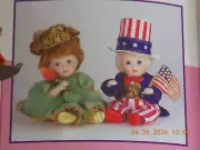 Sale! - Uncle Sam and Libby (Petite Amour Tod) Marie Osmond Porcelain Doll NIB