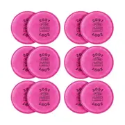 12 Pcs 2091 P100 Particulate Filter Replacement For 6000 6200 6800 7000 Ff-4 Model 2091 P100 Filter Rose Pink