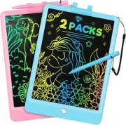 Writing Tablet, 2Pack LCD Drawing Tablet for Kids, Colorful Toddler Doodle