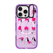 iPhone 16 Pro Impact Ring Stand Case MagSafe Compatible Pink Topless